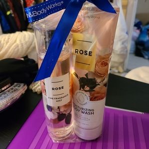 Bath and body set rose